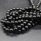 Black Obsidian Gemstone Beads