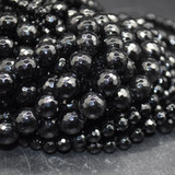 Black Agate Gemstone Beads