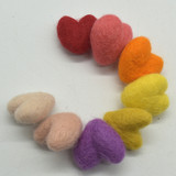 2cm Felt Hearts