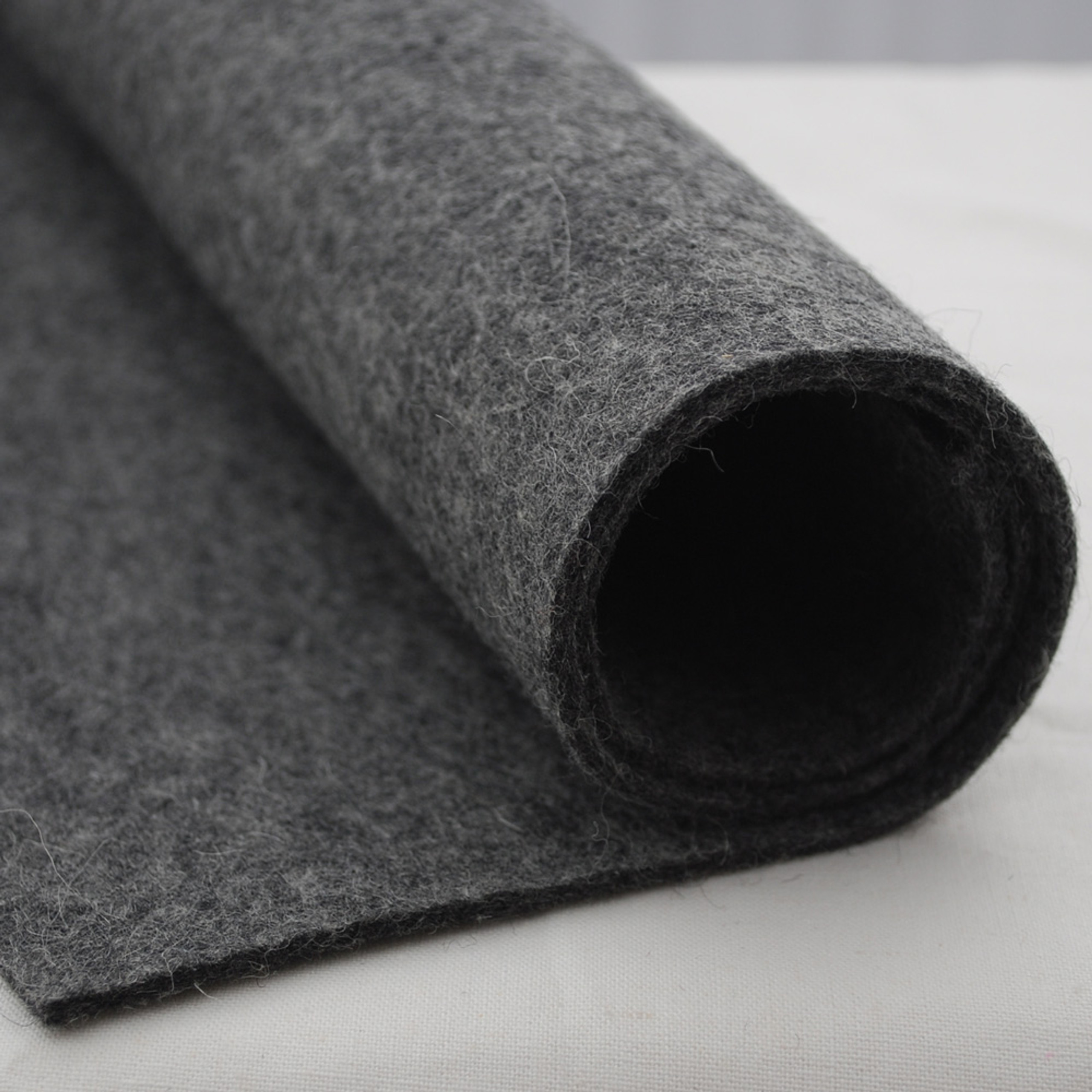 100 Wool Felt Fabric Approx 3mm Thick Natural Light Grey 92cm x