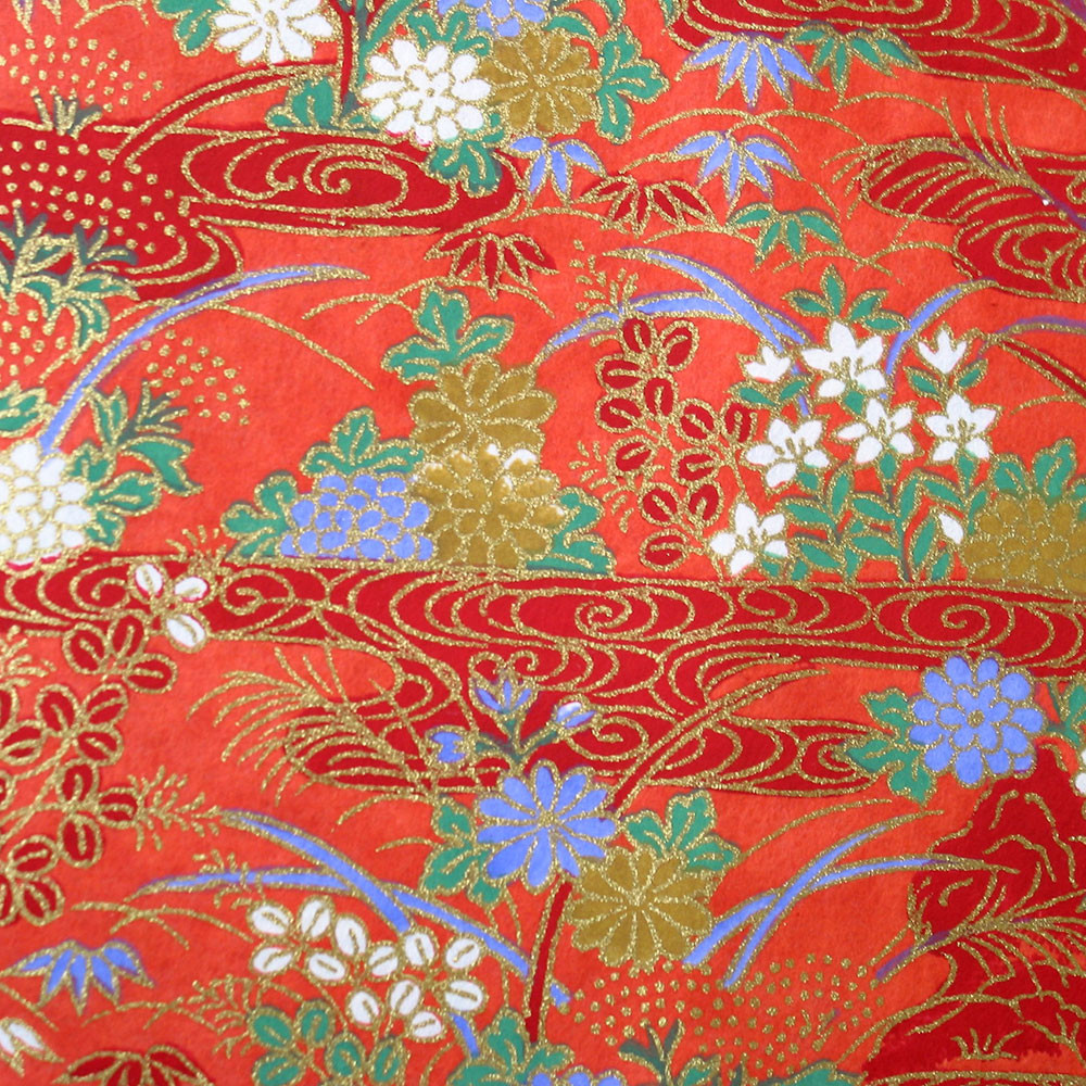 Japanese Handcrafted Yuzen Washi Chiyogami Origami Paper Large sheet