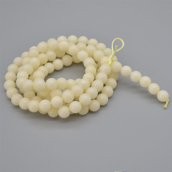 Natural Ivory White Bodhi Root Round Beads - 108 beads - Mala Prayer Beads - 10mm Natural Ivory White Bodhi Root Round Beads - 108 beads - Mala Prayer Beads - 10mm