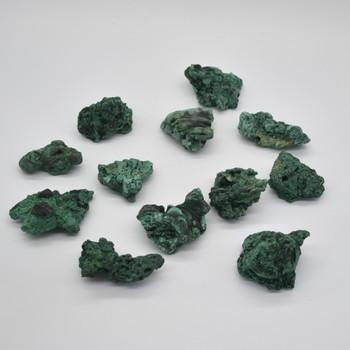 Raw Natural Malachite Gemstone sample / specimen rock - 1 count - 180 - 240 grams 
