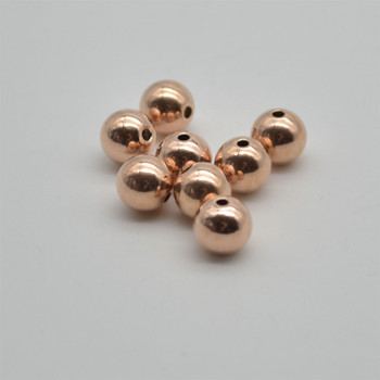 14K Rose Gold Filled Findings - 5 Gold Filled Round Seamless Spacer Beads - 8mm - 5 count - 1.8mm hole 14K Rose Gold Filled Findings - 5 Gold Filled Round Seamless Spacer Beads - 8mm - 5 count - 1.8mm hole