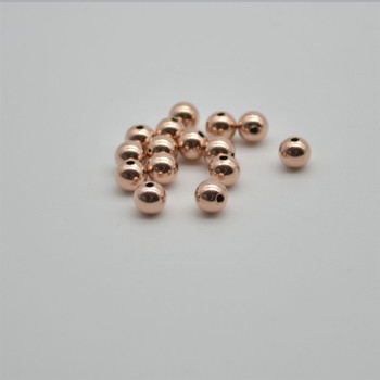 14K Rose Gold Filled Findings - 5 Gold Filled Round Seamless Spacer Beads - 6mm - 5 per pack - 1.5mm hole 14K Rose Gold Filled Findings - 5 Gold Filled Round Seamless Spacer Beads - 6mm - 5 per pack - 1.5mm hole