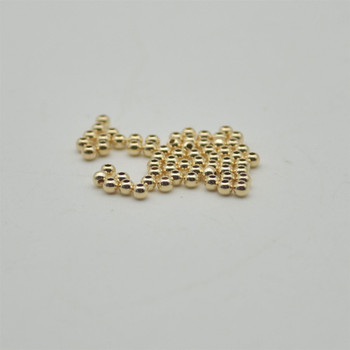 14K Gold Filled Findings - 50 Gold Filled Round Seamless Spacer Beads - 2mm - 50 per pack - 0.80mm hole size 14K Gold Filled Findings - 50 Gold Filled Round Seamless Spacer Beads - 2mm - 50 per pack - 0.80mm hole size