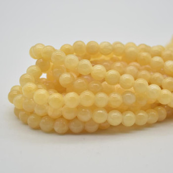 Large Hole Beads - Natural Aragonite Semi-precious Gemstone Round Beads - 8mm - 15.5" strand Large Hole Beads - Natural Aragonite Semi-precious Gemstone Round Beads - 8mm - 15.5" strand