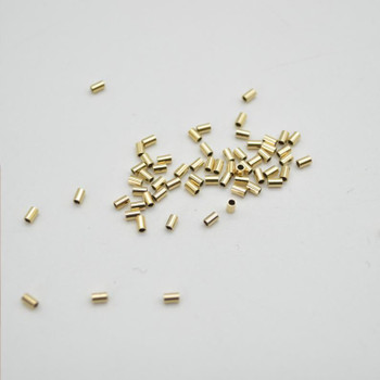 14K Gold Filled Findings - Cut Tube - Gold Filled Crimp - 2mm x 3mm - 20 or 50 per pack - Made in USA 14K Gold Filled Findings - Cut Tube - Gold Filled Crimp - 2mm x 3mm - 20 or 50 per pack - Made in USA
