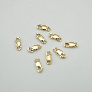 14K Gold Filled Findings - Gold Filled Lobster Clasp With Open Ring - 3mm x 8mm - 1 or 5 Count - Made in Italy 14K Gold Filled Findings - Gold Filled Lobster Clasp With Open Ring - 3mm x 8mm - 1 or 5 Count - Made in Italy