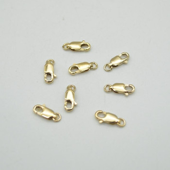 14K Gold Filled Findings - Gold Filled Lobster Clasp With Open Ring - 4mm x 10mm - 1 or 5 Count - Made in Italy 14K Gold Filled Findings - Gold Filled Lobster Clasp With Open Ring - 4mm x 10mm - 1 or 5 Count - Made in Italy