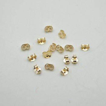 14K Gold Filled Findings - Gold Filled Earring Scrolls / Backs - 4.3mm x 5.1mm - 6 or 20 Count - Made in USA 14K Gold Filled Findings - Gold Filled Earring Scrolls / Backs - 4.3mm x 5.1mm - 6 or 20 Count - Made in USA