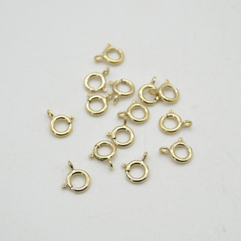 14K Gold Filled Findings - Gold Filled Light Weight Bolt Ring / Clasp With Open Spring Ring - 8mm - 2 or 5 Count - Made in Italy 14K Gold Filled Findings - Gold Filled Light Weight Bolt Ring / Clasp With Open Spring Ring - 8mm - 2 or 5 Count - Made in Italy