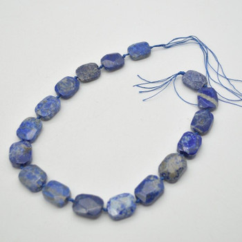 High Quality Grade A Natural Lapis Lazuli Semi-precious Gemstone Faceted Cross Drilled Rectangle Pendants / Beads - 15.5" strand High Quality Grade A Natural Lapis Lazuli Semi-precious Gemstone Faceted Cross Drilled Rectangle Pendants / Beads - 15.5" strand