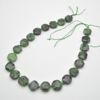 High Quality Grade A Natural Ruby Zoisite Semi-precious Gemstone Faceted Square Pendants / Beads - 14mm - 15mm - 15.5" strand High Quality Grade A Natural Ruby Zoisite Semi-precious Gemstone Faceted Square Pendants / Beads - 14mm - 15mm - 15.5" strand