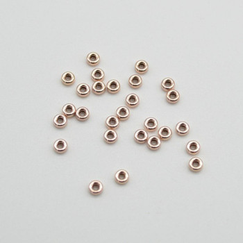 14K Rose Gold Filled Findings - Rose Gold Filled Seamless Rondelle Spacer Beads - 3.2mm x 1.6mm - 10 or 20 per pack 14K Rose Gold Filled Findings - Rose Gold Filled Seamless Rondelle Spacer Beads - 3.2mm x 1.6mm - 10 or 20 per pack