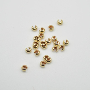14K Gold Filled Findings - Gold Filled Crimp Covers Beads - 4mm - 6 or 20 per pack - Made in USA 14K Gold Filled Findings - Gold Filled Crimp Covers Beads - 4mm - 6 or 20 per pack - Made in USA