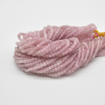 High Quality Grade A Natural Graduated Kunzite Semi-precious Gemstone Faceted Cube Beads - 2mm - 2.3mm - 15.5" strand High Quality Grade A Natural Graduated Kunzite Semi-precious Gemstone Faceted Cube Beads - 2mm - 2.3mm - 15.5" strand