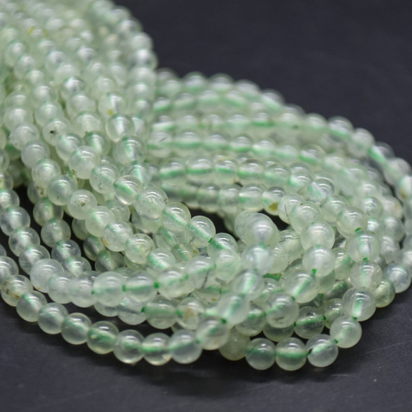 Prehnite Gemstone SMOOTH Round Beads  3mm  15 Strand, for Jewellery making, DIY