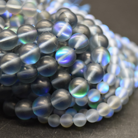 8mm Round , MYSTIC AURA QUARTZ BEADS, Shiny HOLOGRAPHIC BEADS, SOLD PE –  Madeinindia Beads