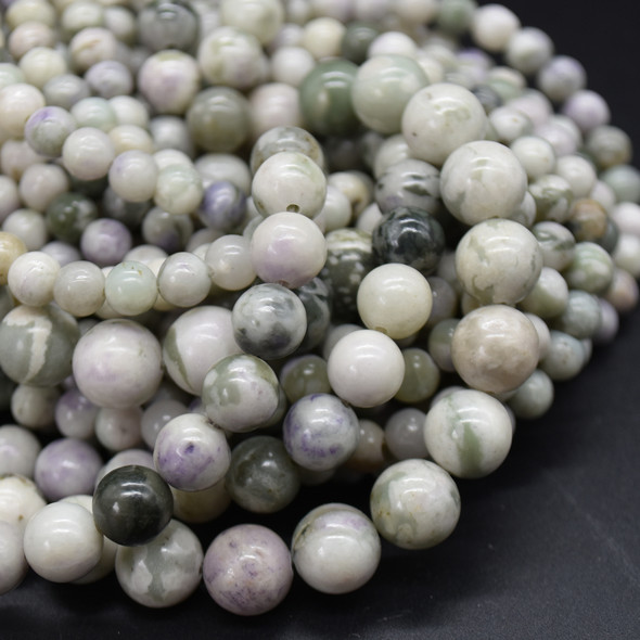 High Quality Grade A Natural Peace Jade Semi-precious Gemstone Round Beads - 4mm, 6mm, 8mm, 10mm sizes