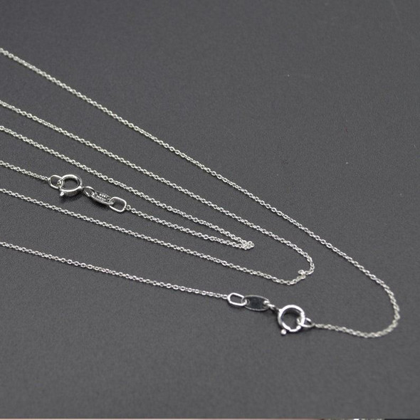 925 Sterling Silver Necklace Chain - 18 inch Cable Chain - 0.75mm - Made in Italy