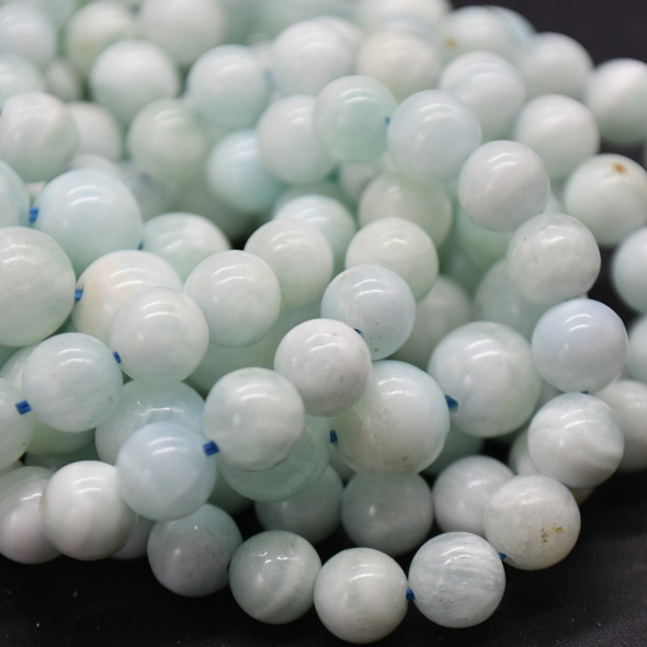 Hemimorphite Semi-precious Gemstone Round Beads - 6mm or 8mm Sizes - 14" strand