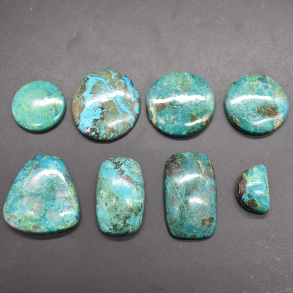 Natural Large Shattuckite Semi-precious Gemstone Cabochons  - 1 Count - 8 Options