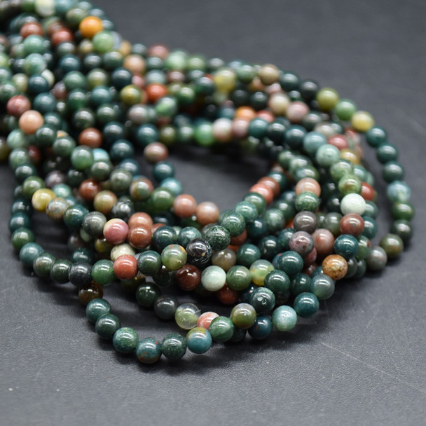Bloodstone Gemstone SMOOTH Round Beads  3mm  15 Strand, for Jewellery making, DIY