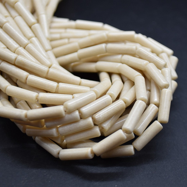 Riverstone Round Tube Beads  13mm x 4mm  15 Strand, for Jewellery Making, DIY