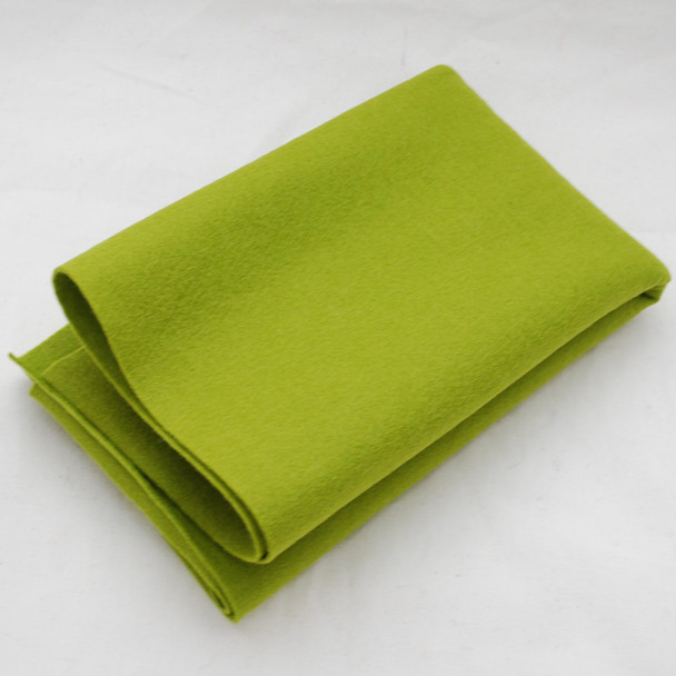 100% Wool Felt Fabric - Approx 1mm Thick - Yellow Green