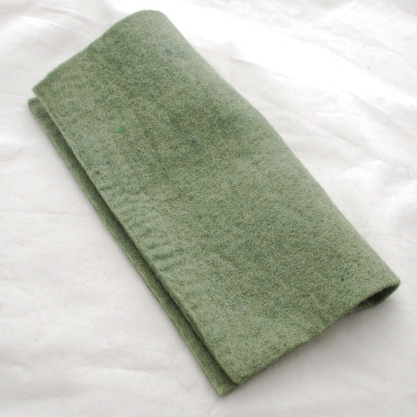 Handmade 100% Wool Felt Sheet - Approx 5mm Thick - 12" Square - Pistachio Green