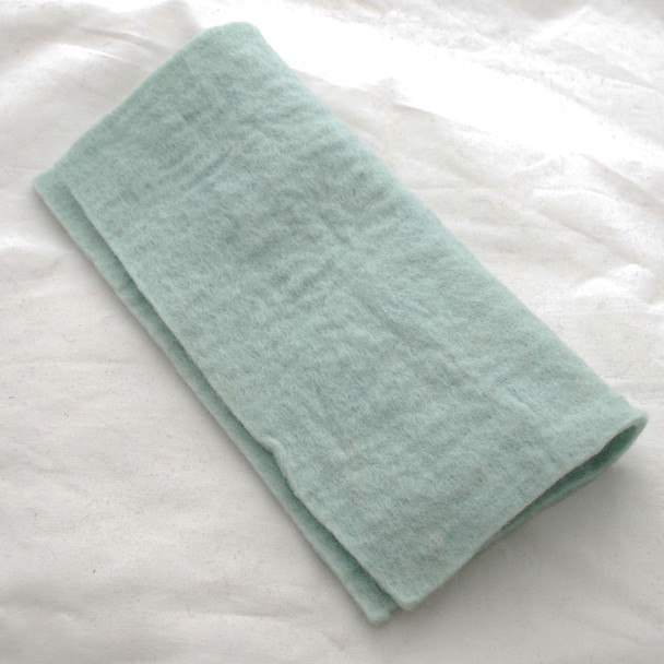 Handmade 100% Wool Felt Sheet - Approx 5mm Thick - 12" Square - Powder Blue