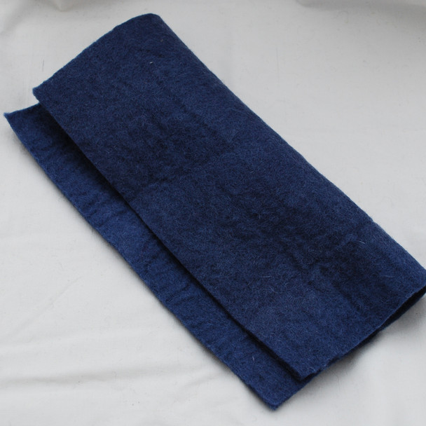 Handmade 100% Wool Felt Sheet - Approx 5mm Thick - 12" Square - Smoke Blue