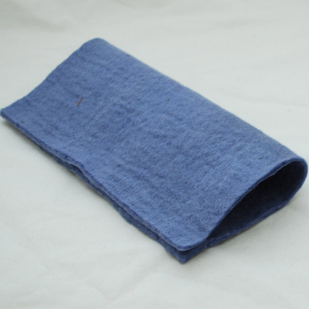Handmade 100% Wool Felt Sheet - Approx 5mm Thick - 12" Square - Iris Purple