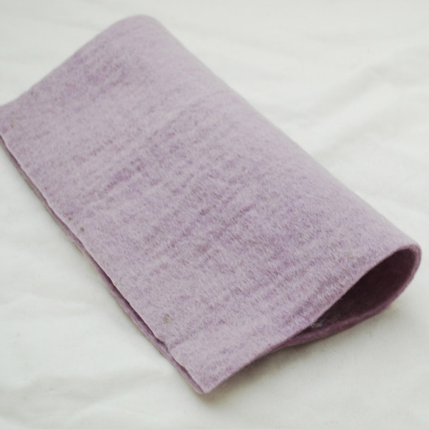 Handmade 100% Wool Felt Sheet - Approx 5mm Thick - 12" Square - Thistle Purple