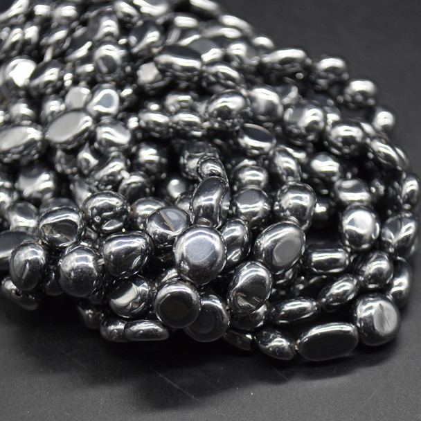 Terahertz Gemstone Pebble Tumbledstone Nugget Beads - approx 7mm - 10mm - 15" long strand