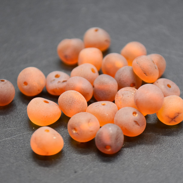 Natural Raw Baltic Amber Nugget Baroque style Beads - 30 loose Raw Amber Beads - 4mm - 7mm - Cognac
