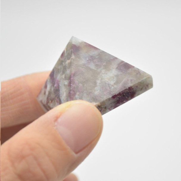 Natural Pink Tourmaline Semi-precious Gemstone Pyramid - 1 Count - 3cm - 3cm x 3cm - 30 - 35 grams