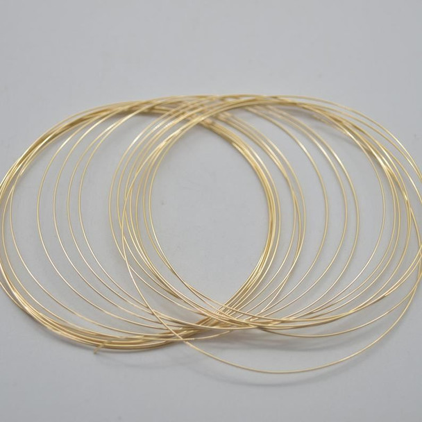 14K Gold Filled Findings - Gold Filled Dead Soft Coil Wire - 0.51mm - 50cm or 100cm lengths - Made in USA