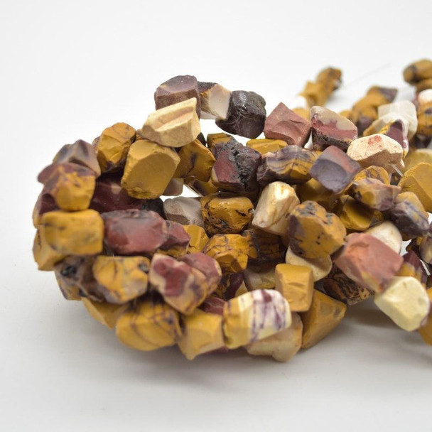 Raw Natural Mookite Semi-precious Gemstone Chunky Nugget Beads - 13mm - 15mm x 11mm - 15mm - 15" strand