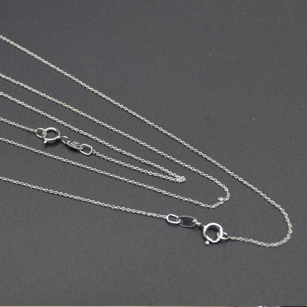 925 Sterling Silver Necklace Chain - 18 inch Cable Chain - 0.75mm - Made in Italy