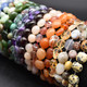 Gemstone Nugget Beads Bracelet