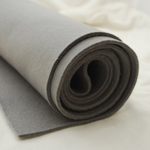 100% Wool Felt Fabric - Approx 3mm Thick - Natural Light Grey - 92cm x 50cm  - Made in Western Europe