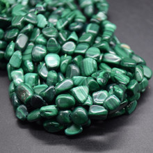 Perfect Gems Natural Green Malachite Round Polished Gemstone Beads - 4mm To 10mm (PG28)