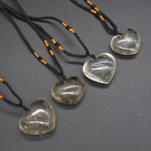 アクセサリー MHT smoky quartz Heart pendant top Smoky Quartz Heart Pendant | Affinityminerals