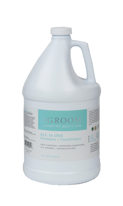 iGroom All-In-One Shampoo+Conditioner 1 gal Zoomable Image
