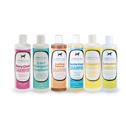 (6) 16oz bottles of Groomer Essentials products