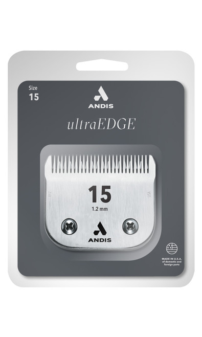 The front of the Andis 15 Blade packaging