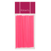 150 mm Fluoro Pink  Smooth LONG Lollypop Sticks Pkt 25