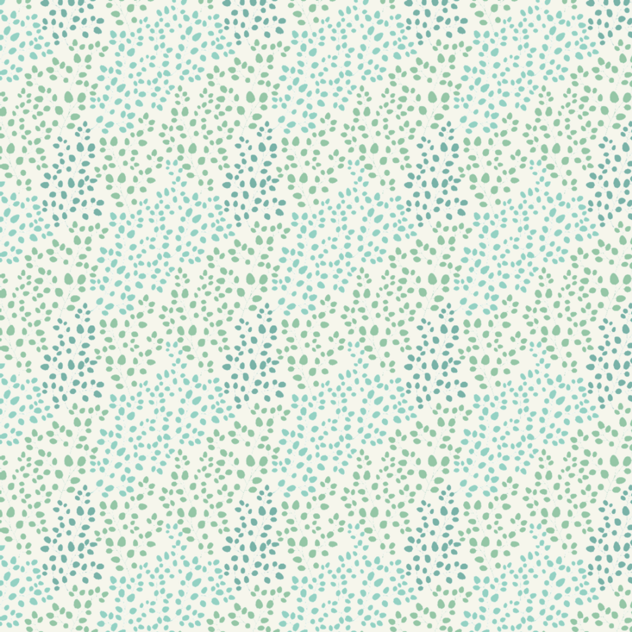 Transfer Sheet - Leaves - Mint, Sea & Sage Green